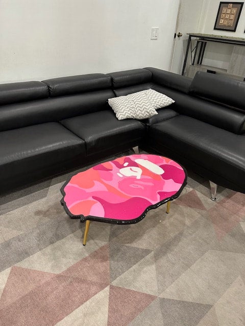 Pink Bape Cameo Coffee Table | @artmonster3