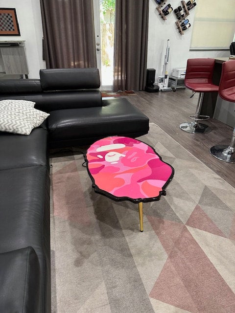 Pink Bape Cameo Coffee Table | @artmonster3